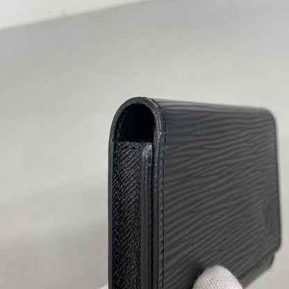 Louis Vuitton Business Card Holder Epi Envelop Noir — view 5