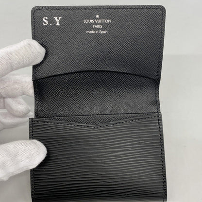 Louis Vuitton Business Card Holder Epi Envelop Noir — view 3