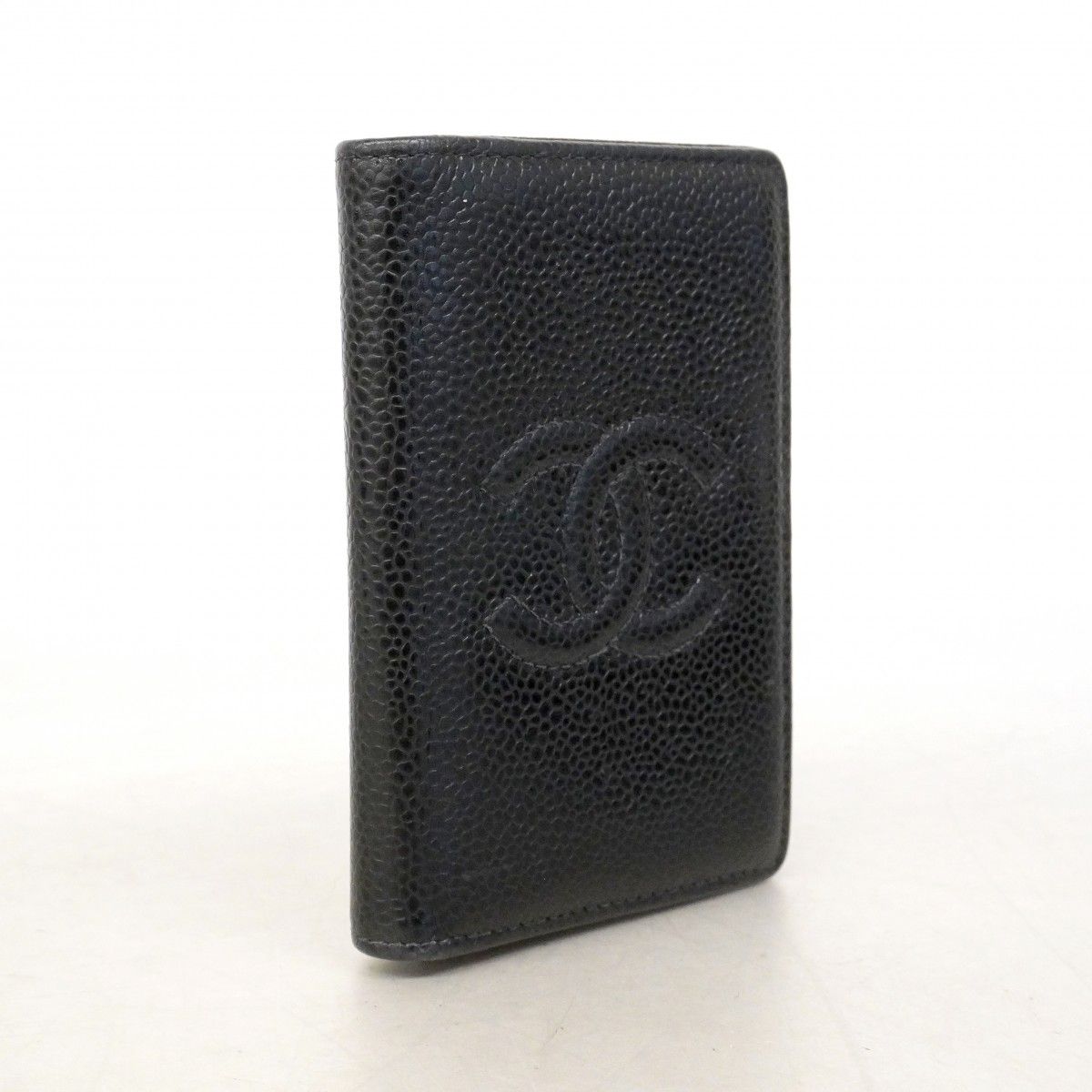 Chanel Card Case Caviar Leather Black — view 7