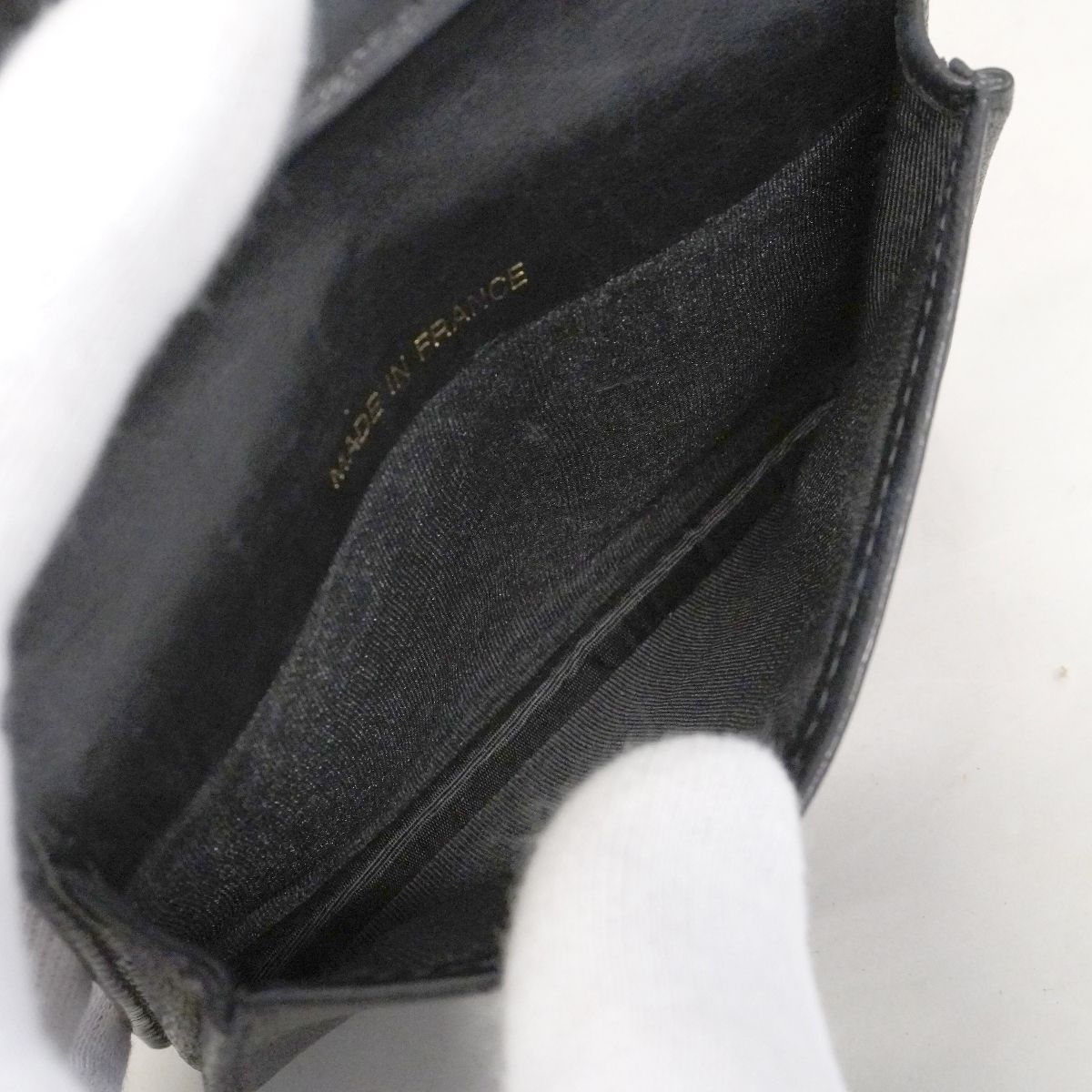 Chanel Card Case Caviar Leather Black — view 8