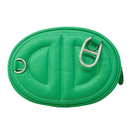 Hermes Shoulder Bag Inzam Poverso Swift Mint Blue Nord Silver — view 9