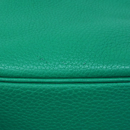 Hermes Handbag Picotin Lock PM Taurillon Clemence Vert Veloze Silver — view 9