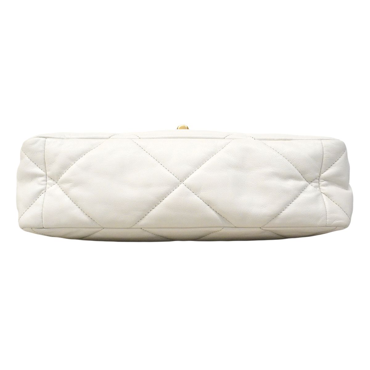 Chanel Handbag 19 Lambskin White Gold Silver 2-Way — view 3