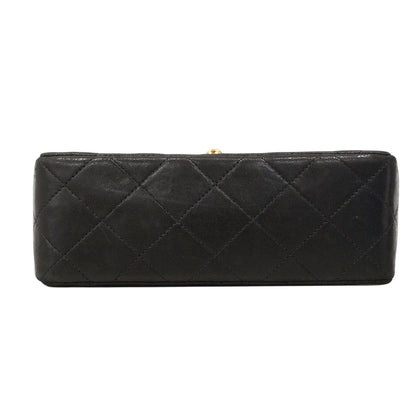 Chanel Shoulder Bag Mini Quilted Lambskin Black Gold — view 3