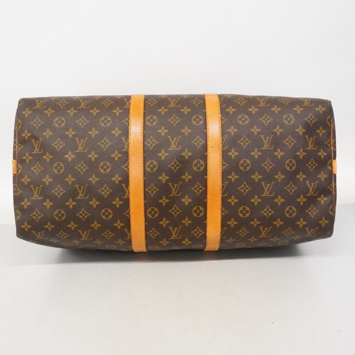 Louis Vuitton Boston Bag Monogram Keepall Bandouliere 55 Brown — view 3