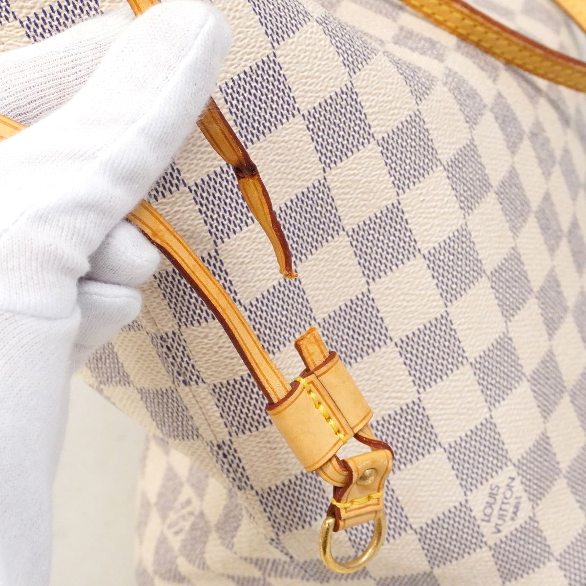 Louis Vuitton Tote Damier Azur Neverfull White — view 6