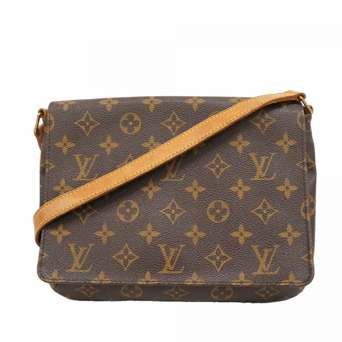 Louis Vuitton Shoulder Bag Monogram Musette Tango Short Strap Brown