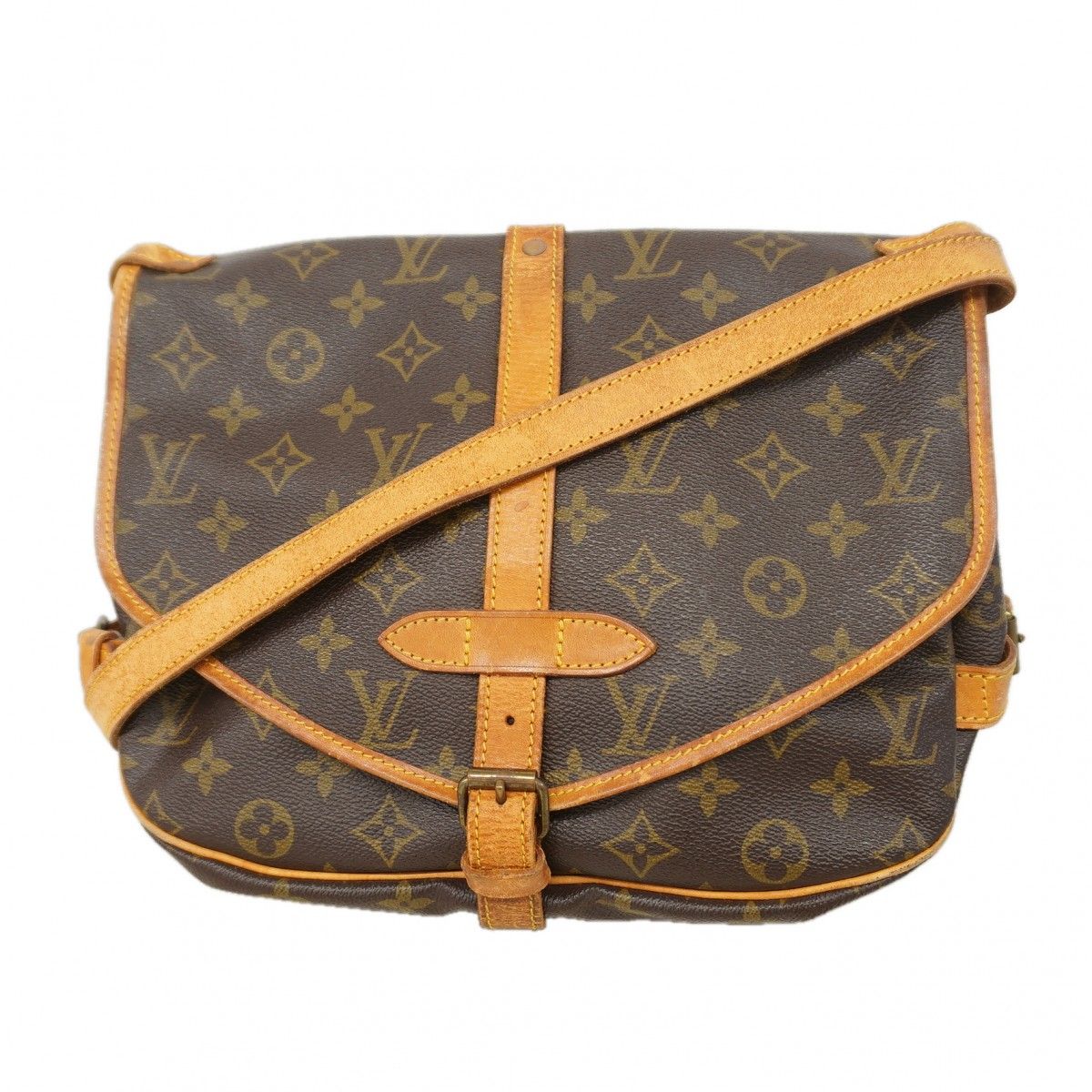 Louis Vuitton Shoulder Bag Monogram Saumur 30 Brown