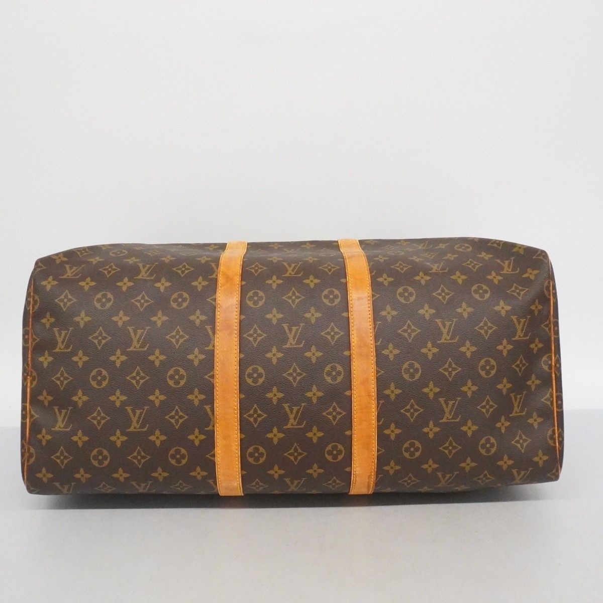 Louis Vuitton Boston Bag Monogram Keepall 55 Brown — view 3
