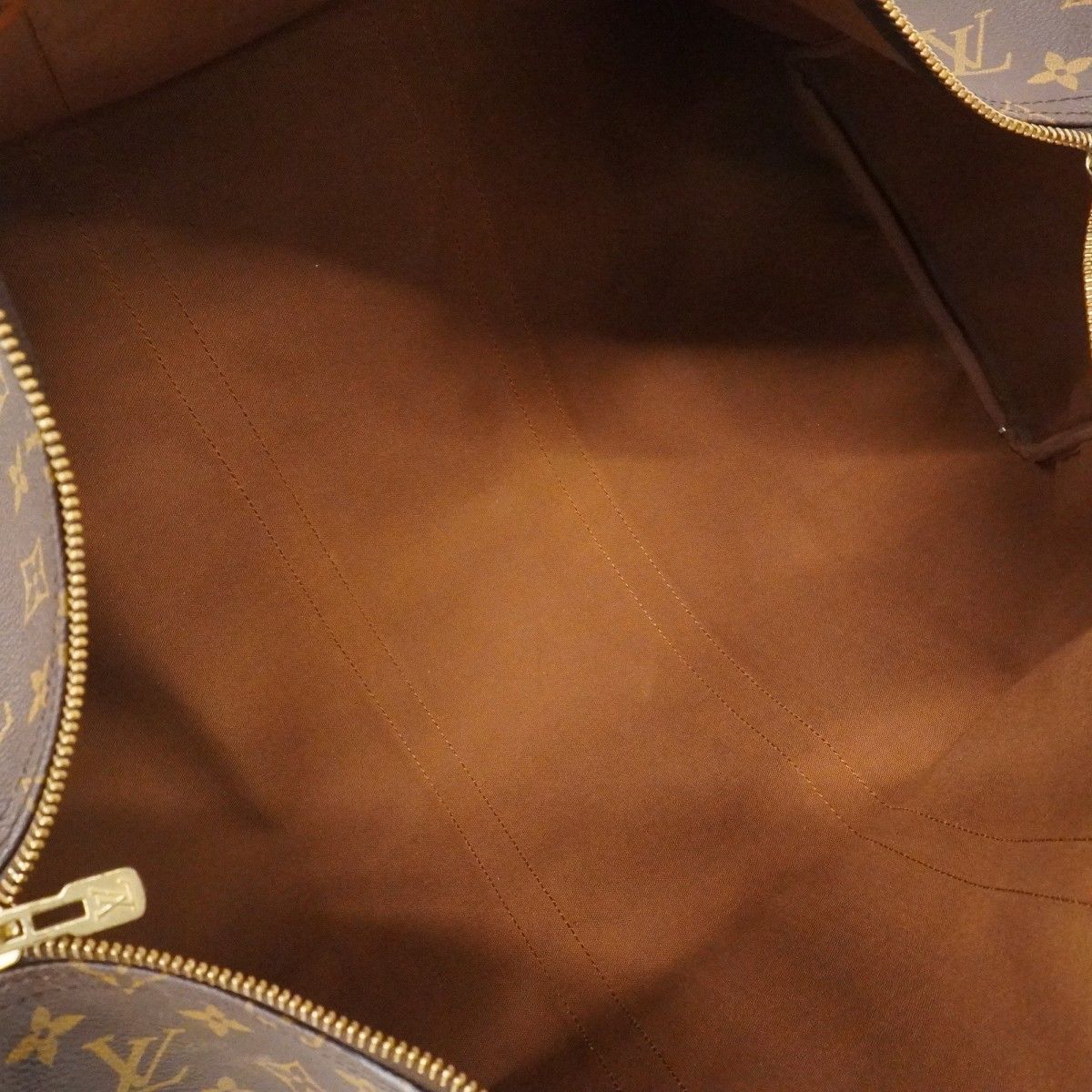 Louis Vuitton Boston Bag Monogram Keepall 55 Brown — view 4