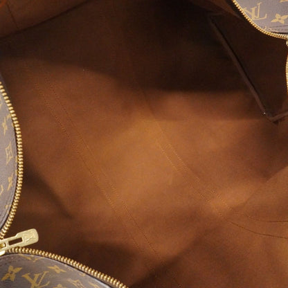 Louis Vuitton Boston Bag Monogram Keepall 55 Brown — view 4
