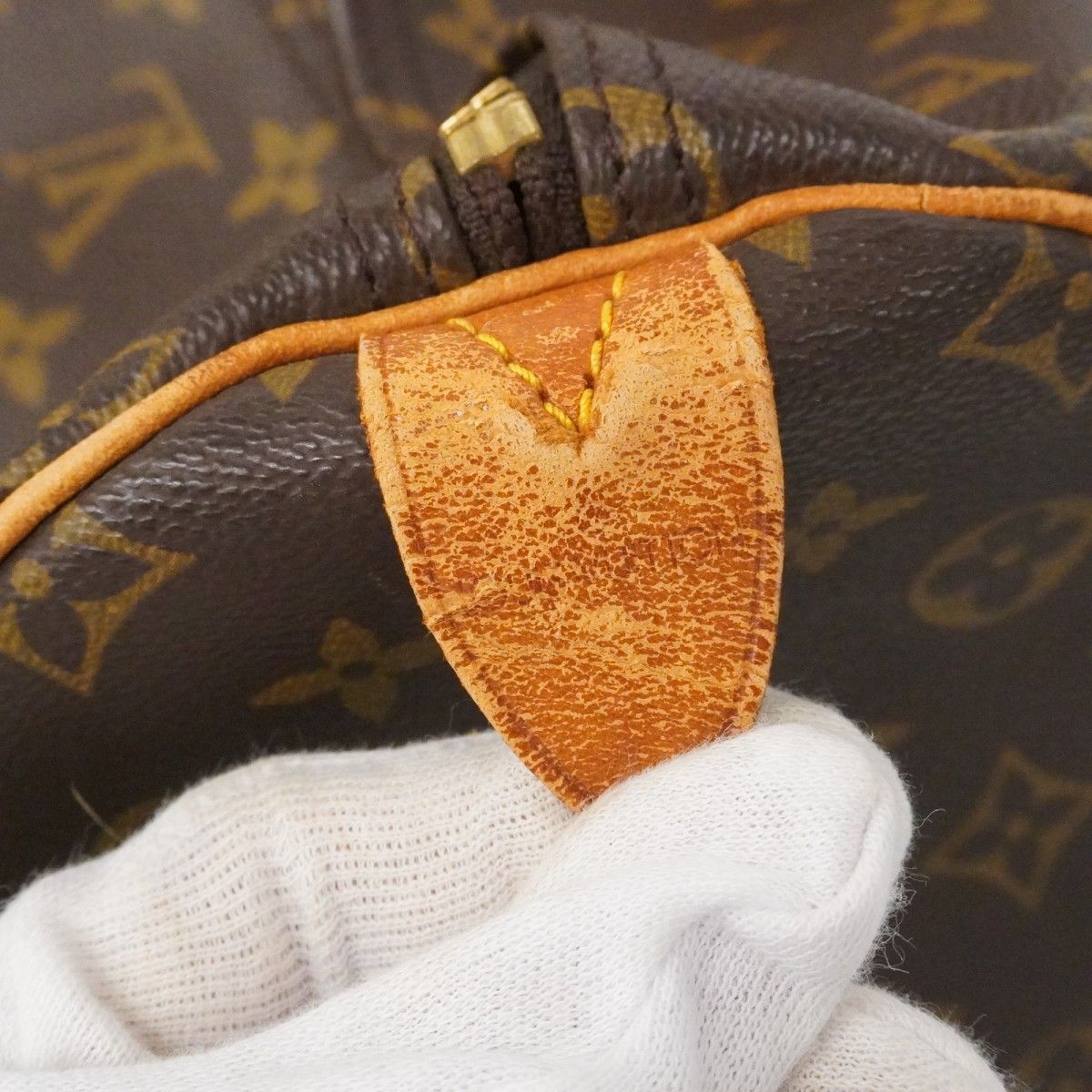 Louis Vuitton Boston Bag Monogram Keepall 55 Brown — view 5
