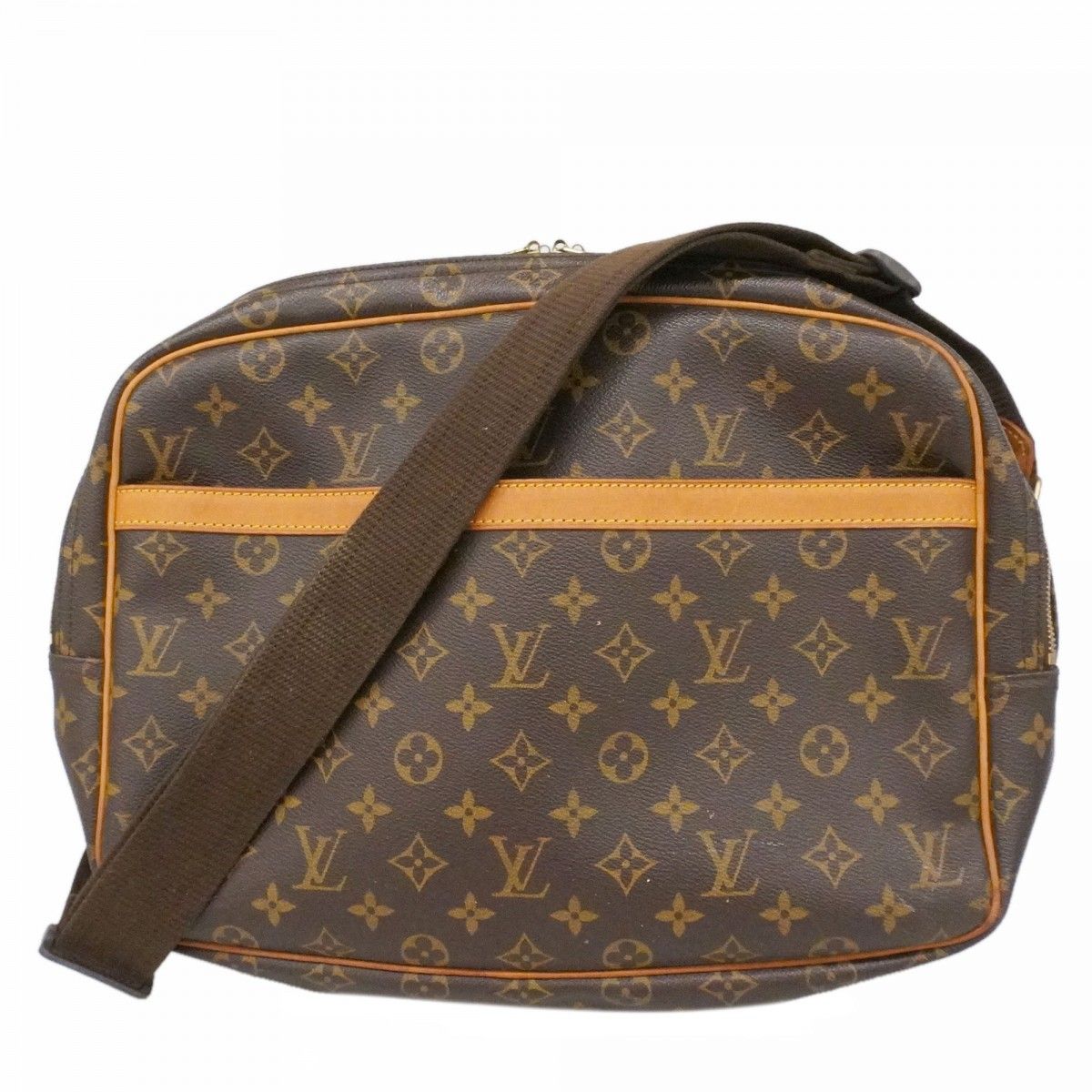 Louis Vuitton Shoulder Bag Monogram Reporter GM Brown