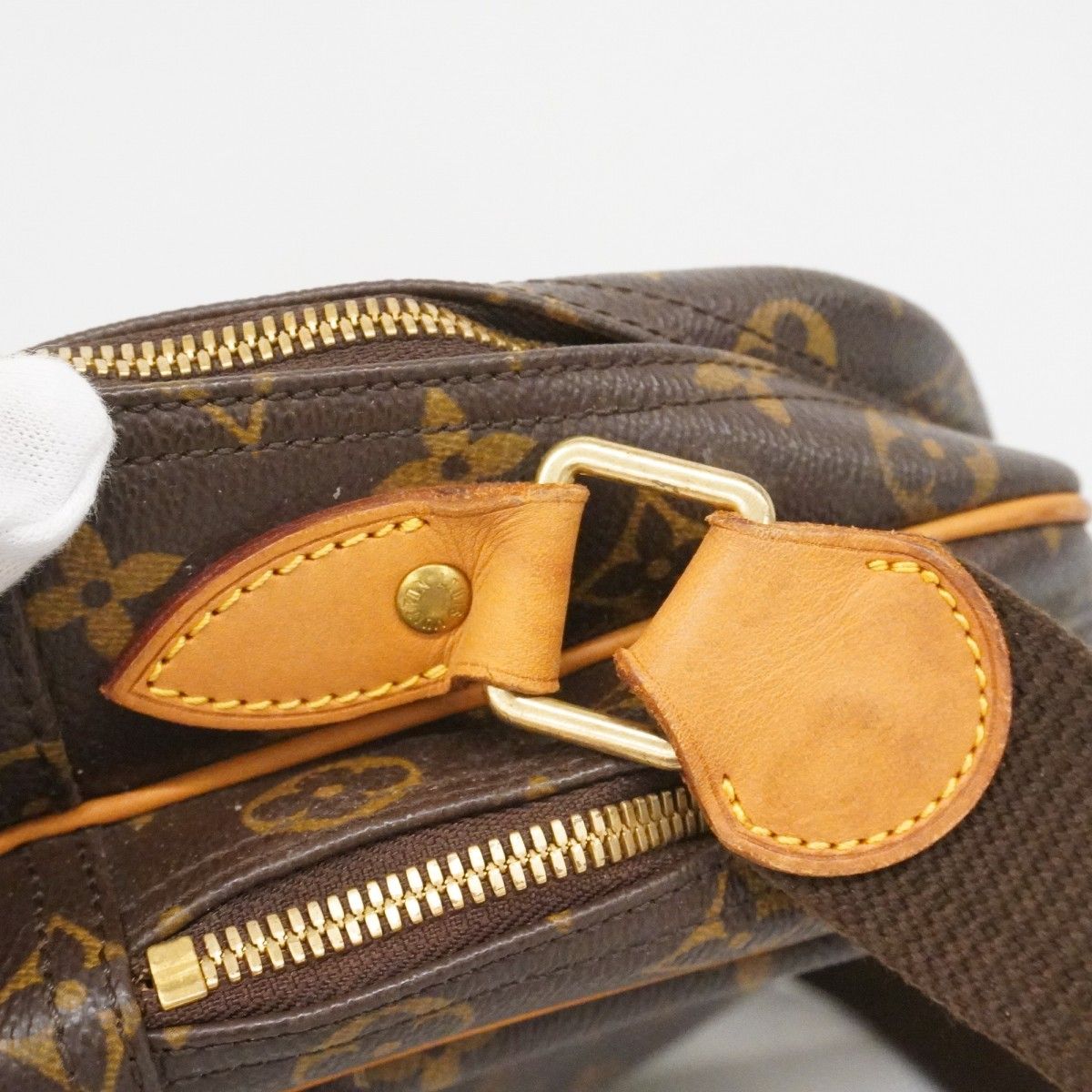 Louis Vuitton Shoulder Bag Monogram Reporter GM Brown — view 7