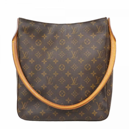Louis Vuitton Shoulder Bag Monogram Looping GM Brown