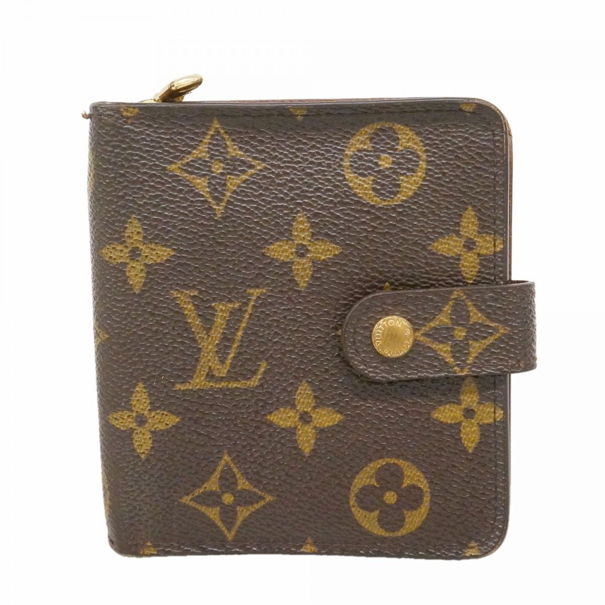 Louis Vuitton Wallet Monogram Compact Zip Brown