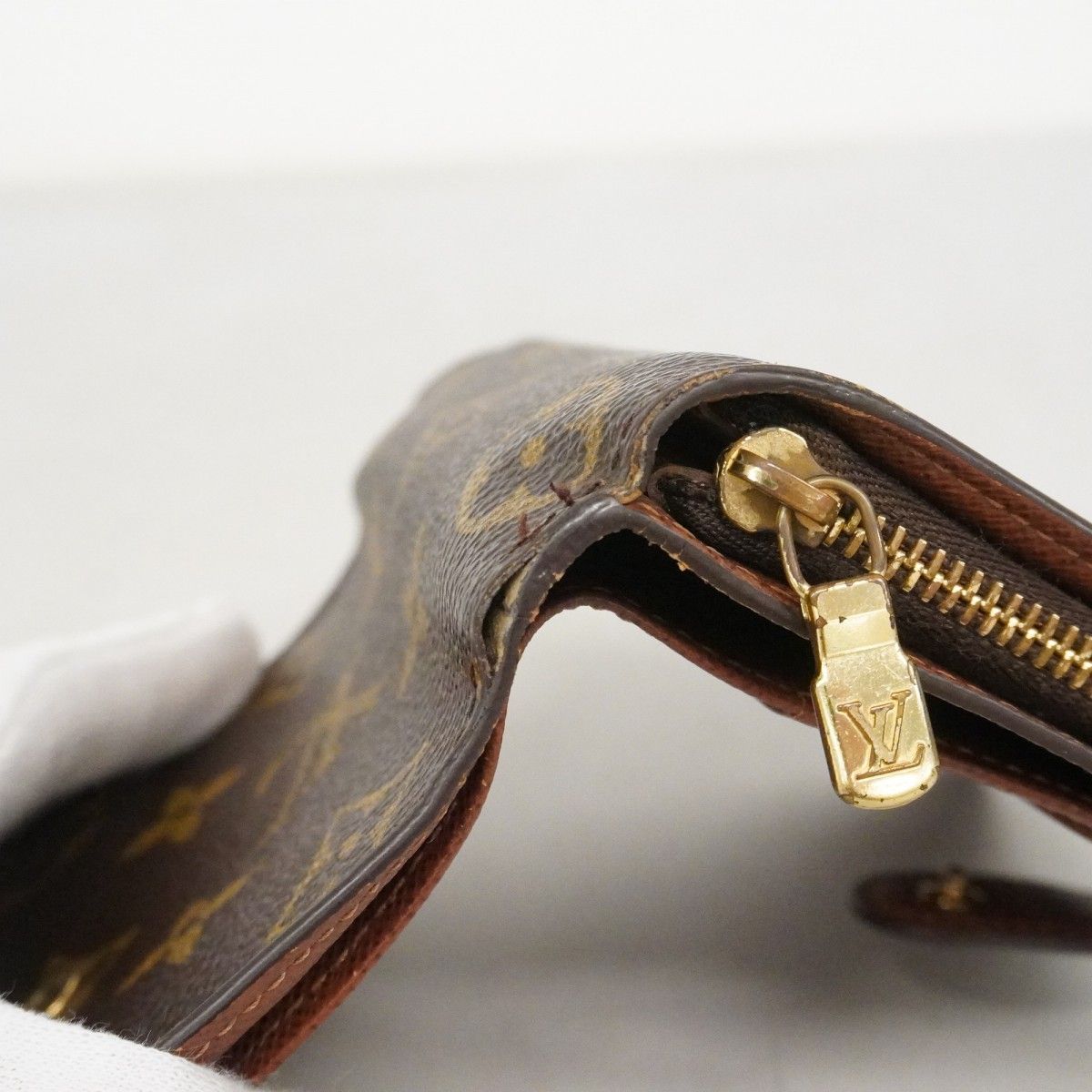 Louis Vuitton Wallet Monogram Compact Zip Brown — view 6
