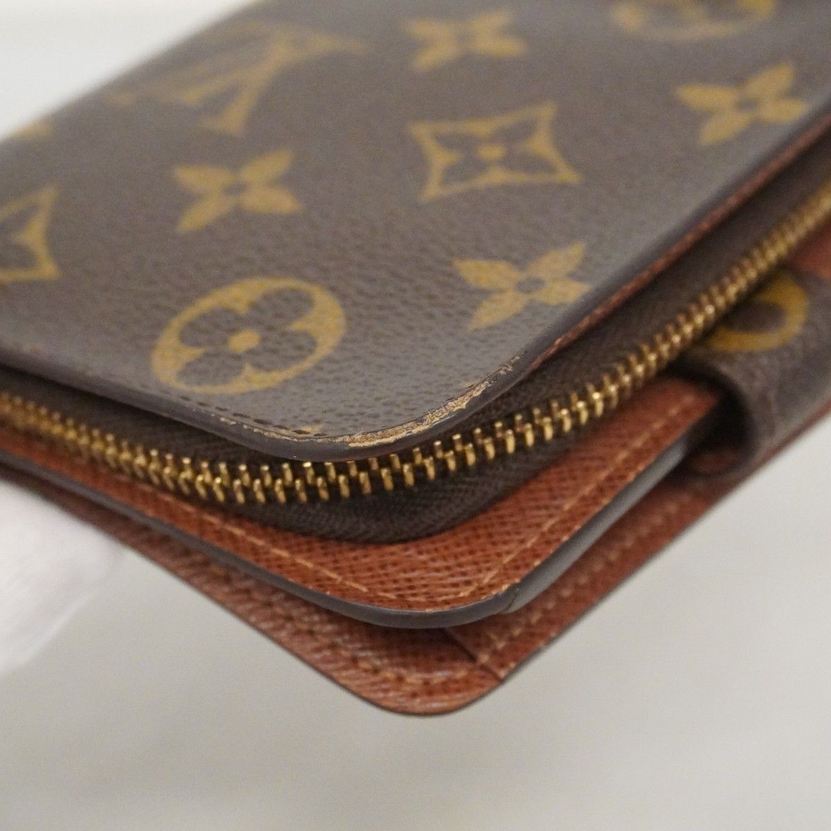 Louis Vuitton Wallet Monogram Compact Zip Brown — view 8