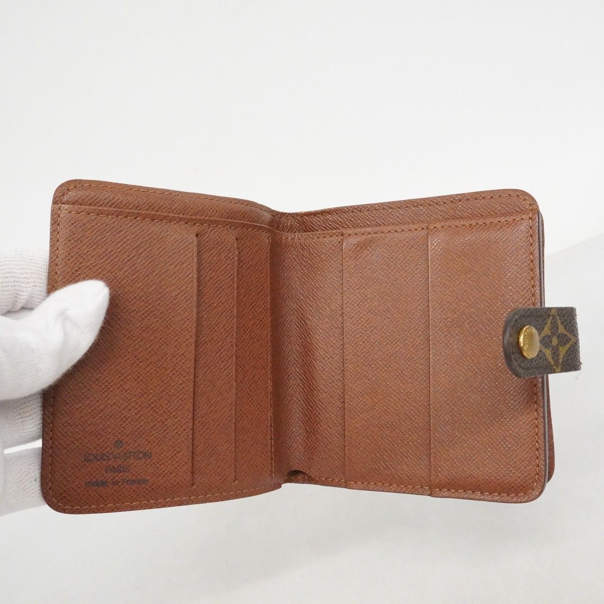 Louis Vuitton Wallet Monogram Compact Zip Brown — view 3