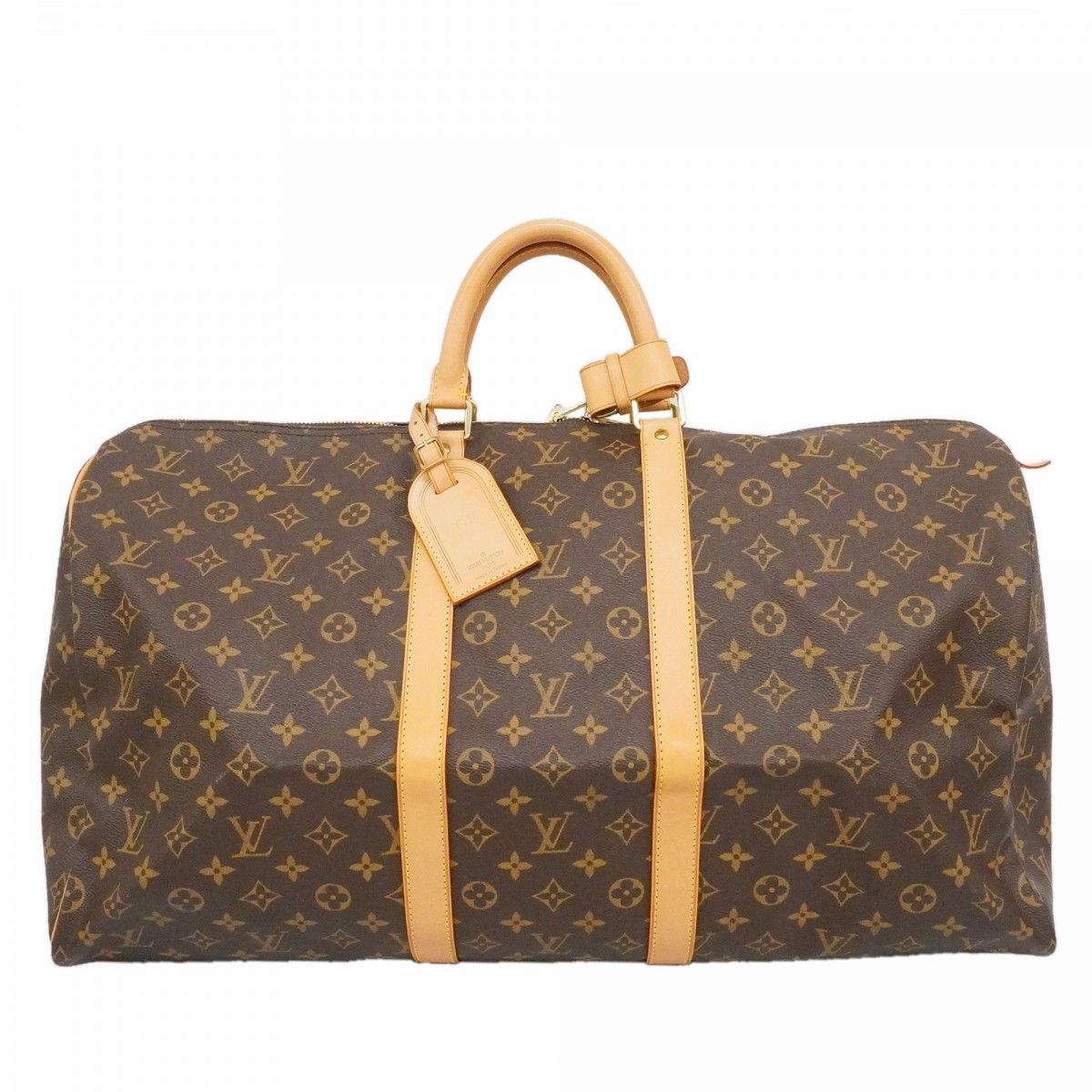 Louis Vuitton Boston Bag Monogram Keepall 55 Brown