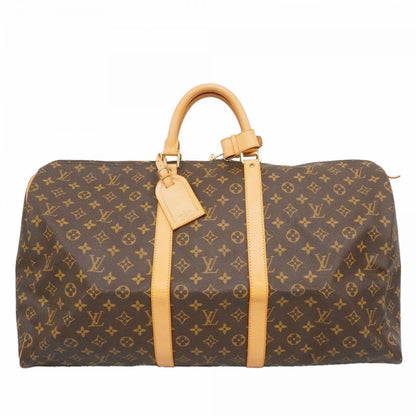 Louis Vuitton Boston Bag Monogram Keepall 55 Brown