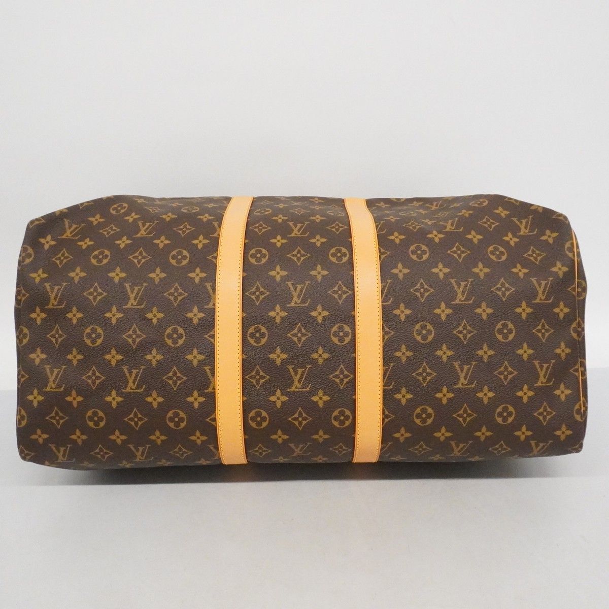 Louis Vuitton Boston Bag Monogram Keepall 55 Brown — view 3