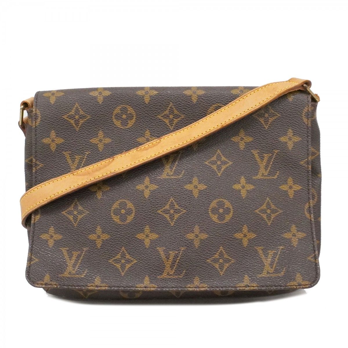 Louis Vuitton Shoulder Bag Monogram Musette Tango Short Strap Brown