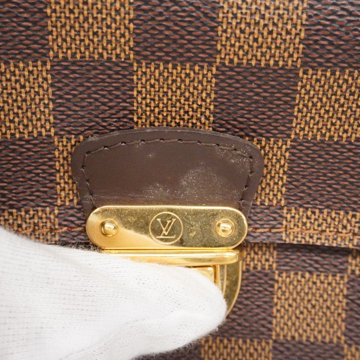 Louis Vuitton Shoulder Bag Damier Ravello GM Ebene — view 7