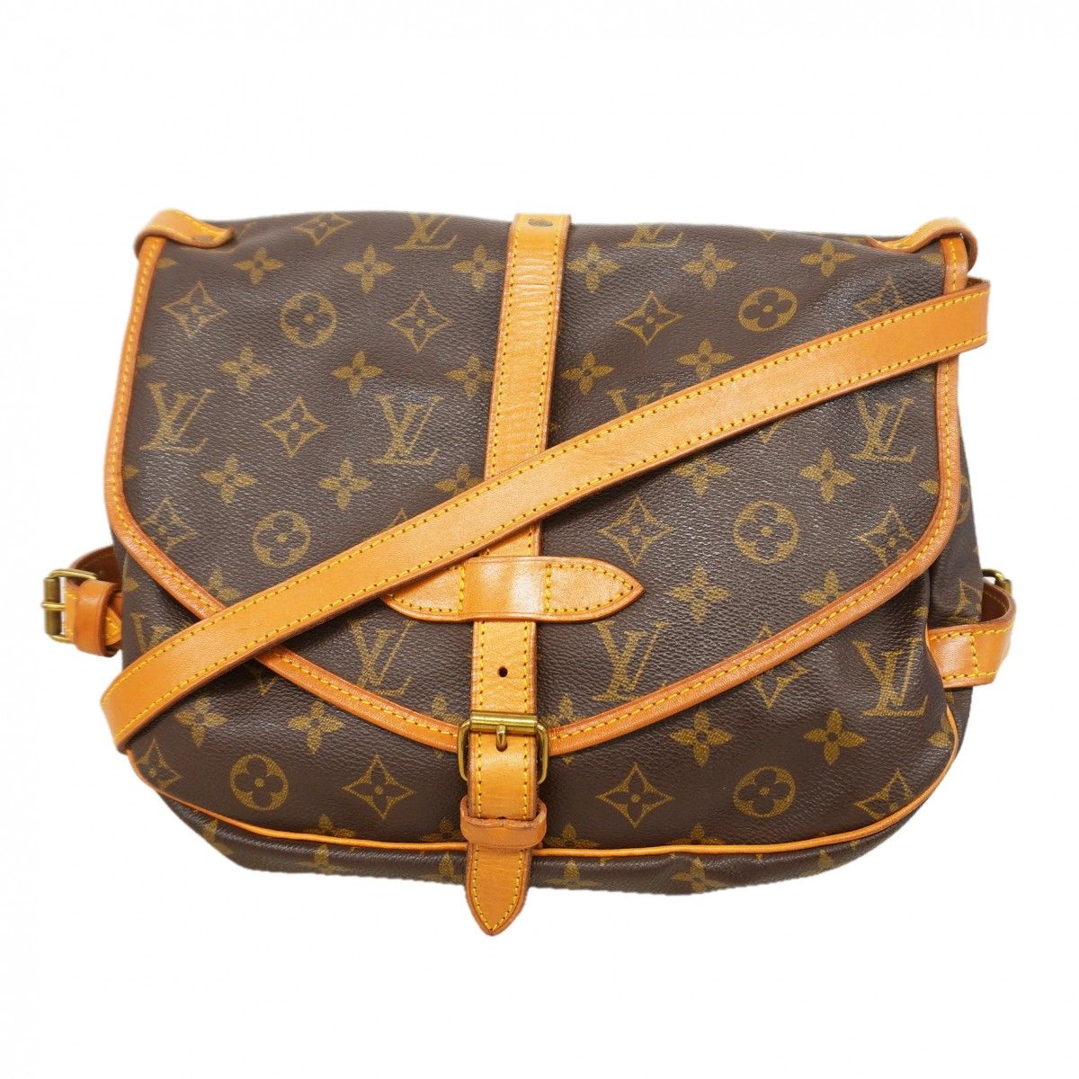 Louis Vuitton Shoulder Bag Monogram Saumur 30 Brown