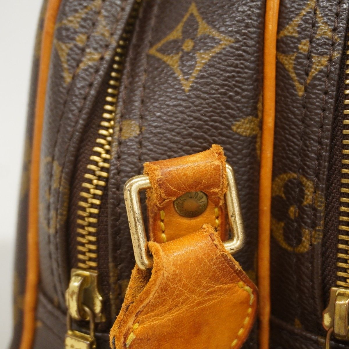Louis Vuitton Shoulder Bag Monogram Reporter PM Brown — view 8