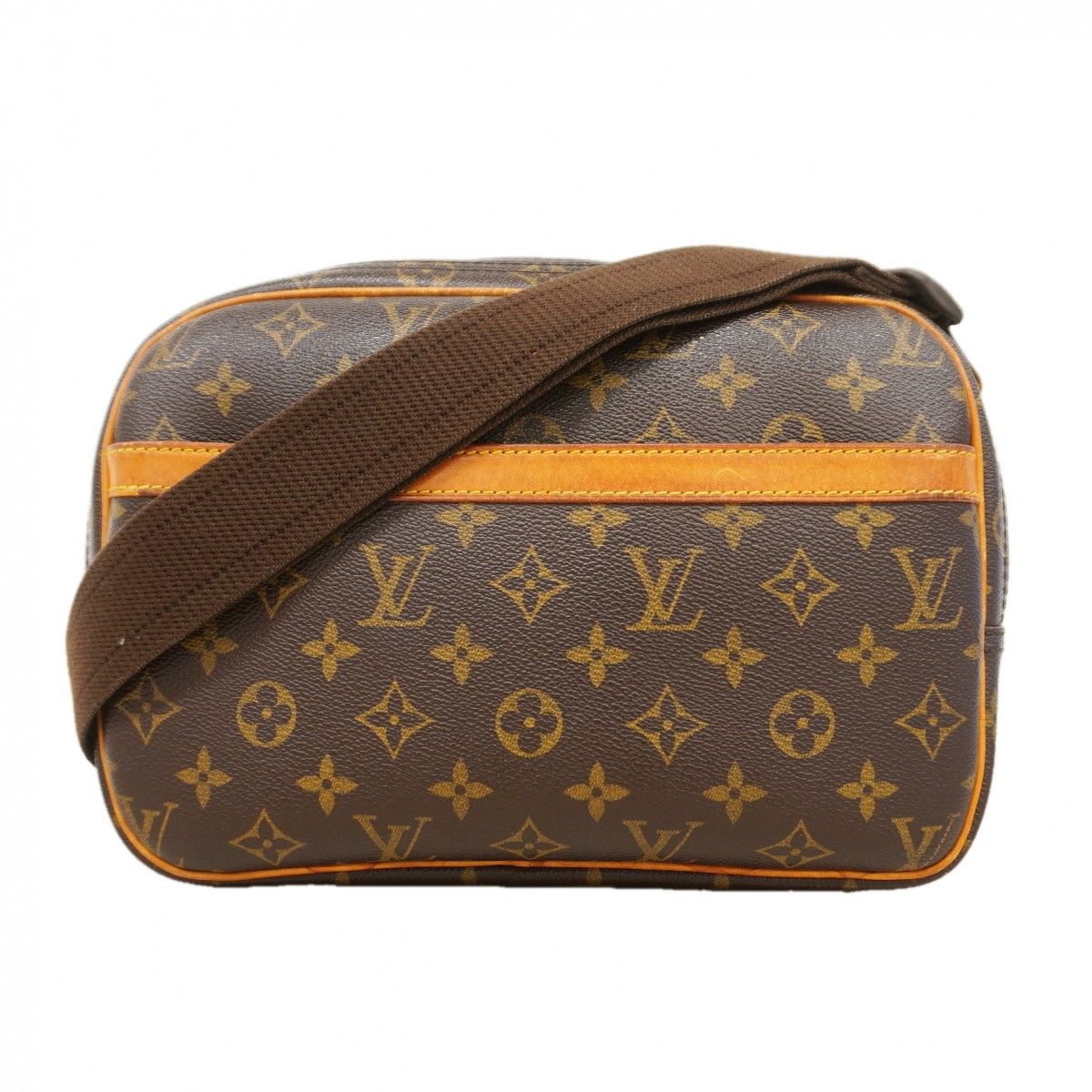 Louis Vuitton Shoulder Bag Monogram Reporter PM Brown
