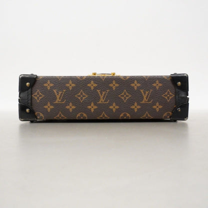 Louis Vuitton Shoulder Bag Monogram Petite Malle Brown Black — view 3