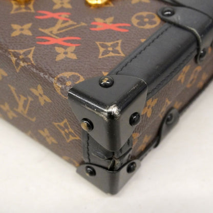 Louis Vuitton Shoulder Bag Monogram Petite Malle Brown Black — view 7