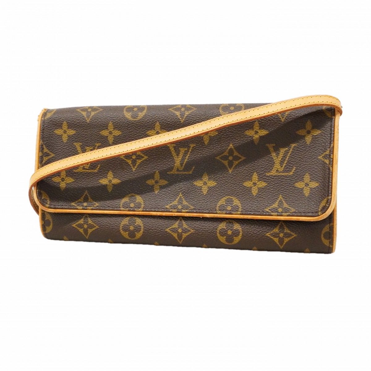 Louis Vuitton Shoulder Bag Monogram Pochette Twin GM Brown