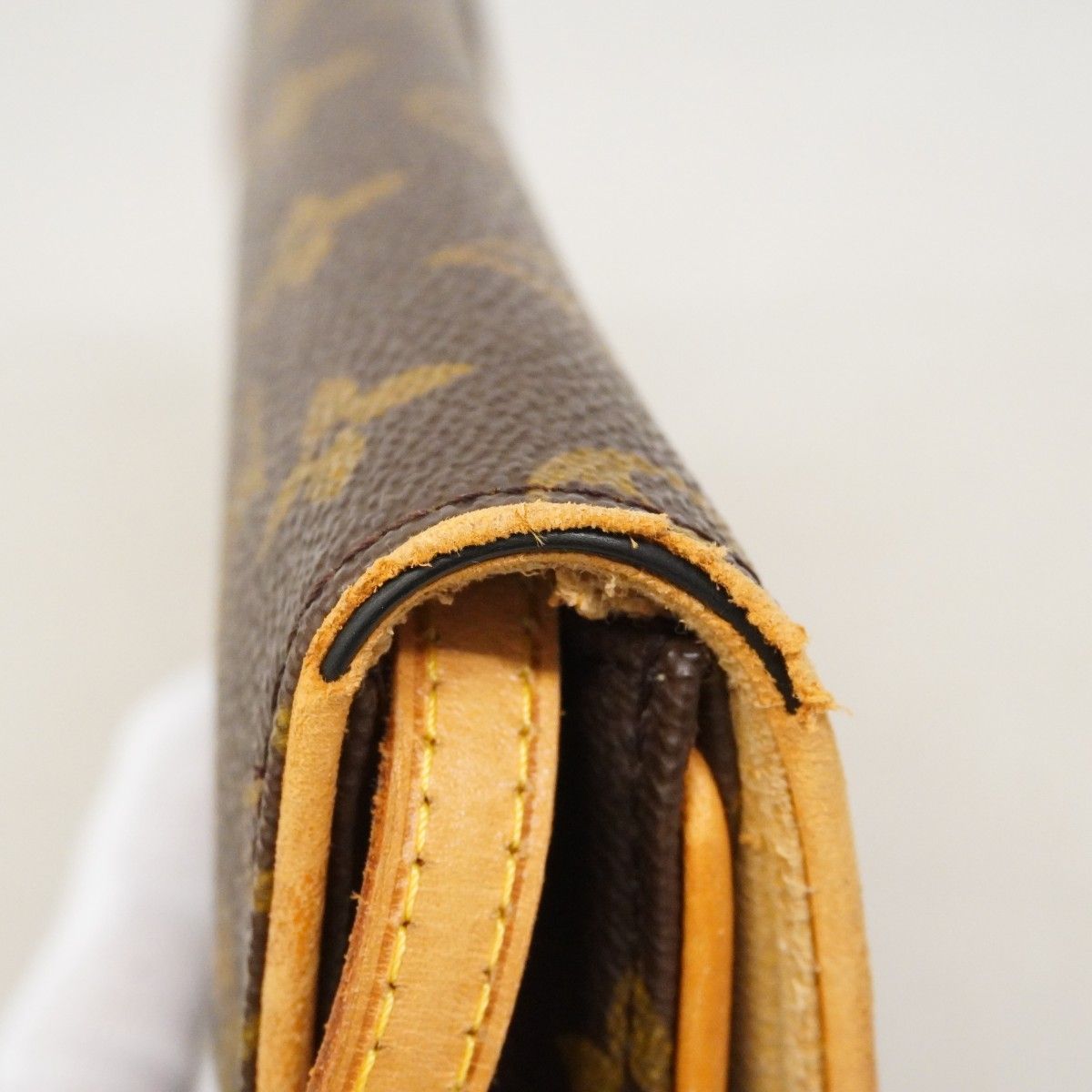 Louis Vuitton Shoulder Bag Monogram Pochette Twin GM Brown — view 7