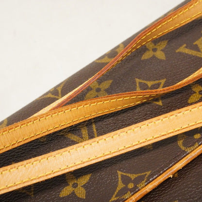 Louis Vuitton Shoulder Bag Monogram Pochette Twin GM Brown — view 9