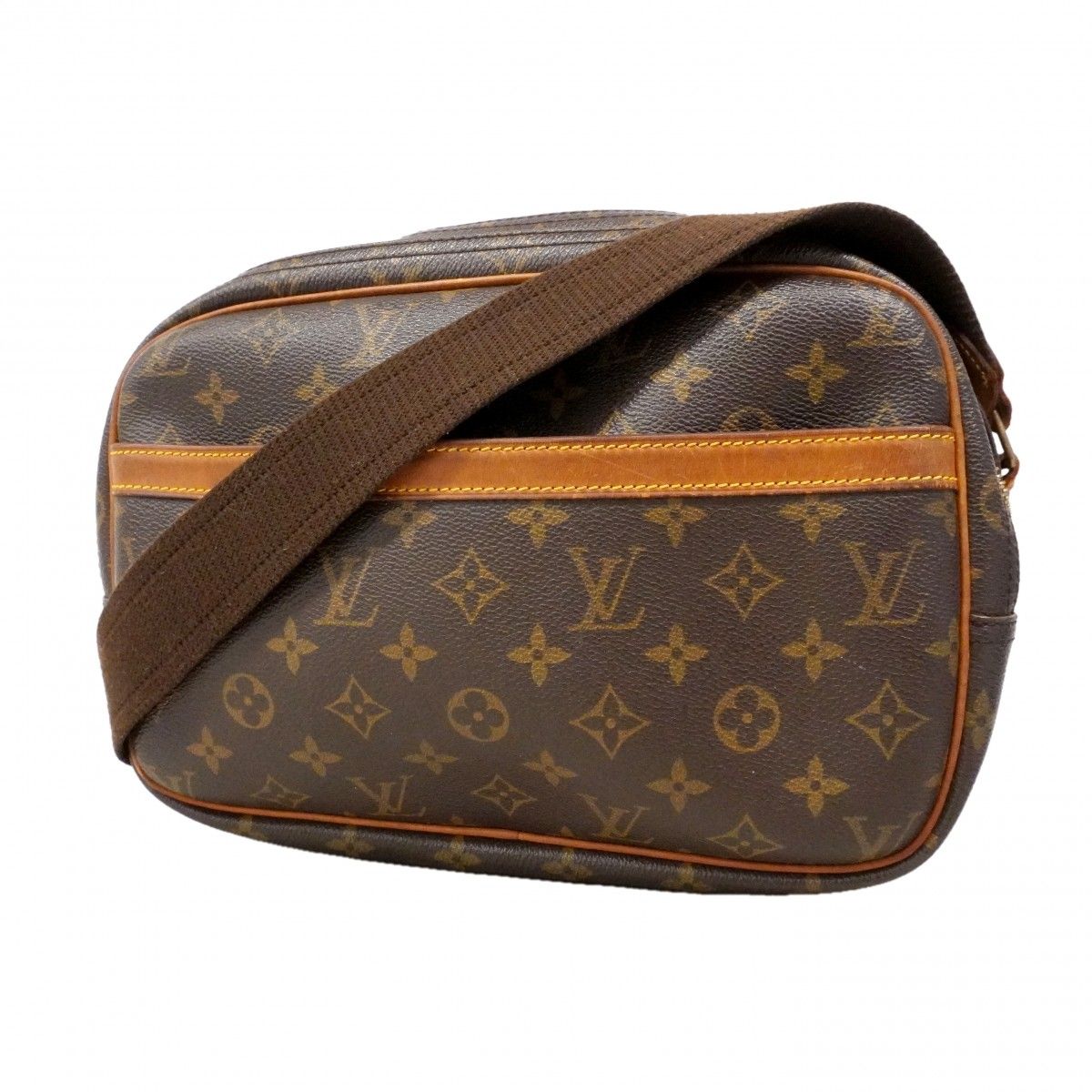 Louis Vuitton Shoulder Bag Monogram Reporter PM Brown