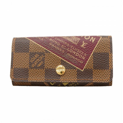 Louis Vuitton Key Case Damier Label Collection Multicles 4 Ebene Key Holder