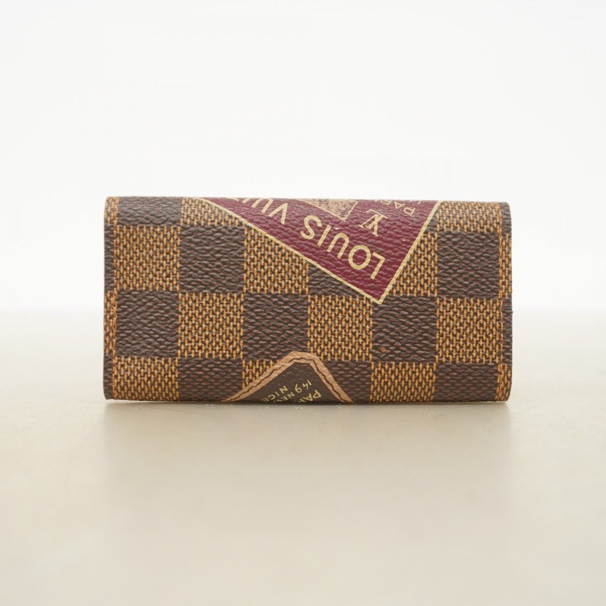 Louis Vuitton Key Case Damier Label Collection Multicles 4 Ebene Key Holder — view 7