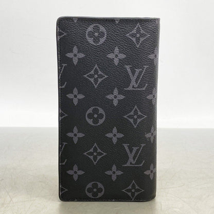 Louis Vuitton Wallet Monogram Eclipse Portefeuille Brazza Black — view 7