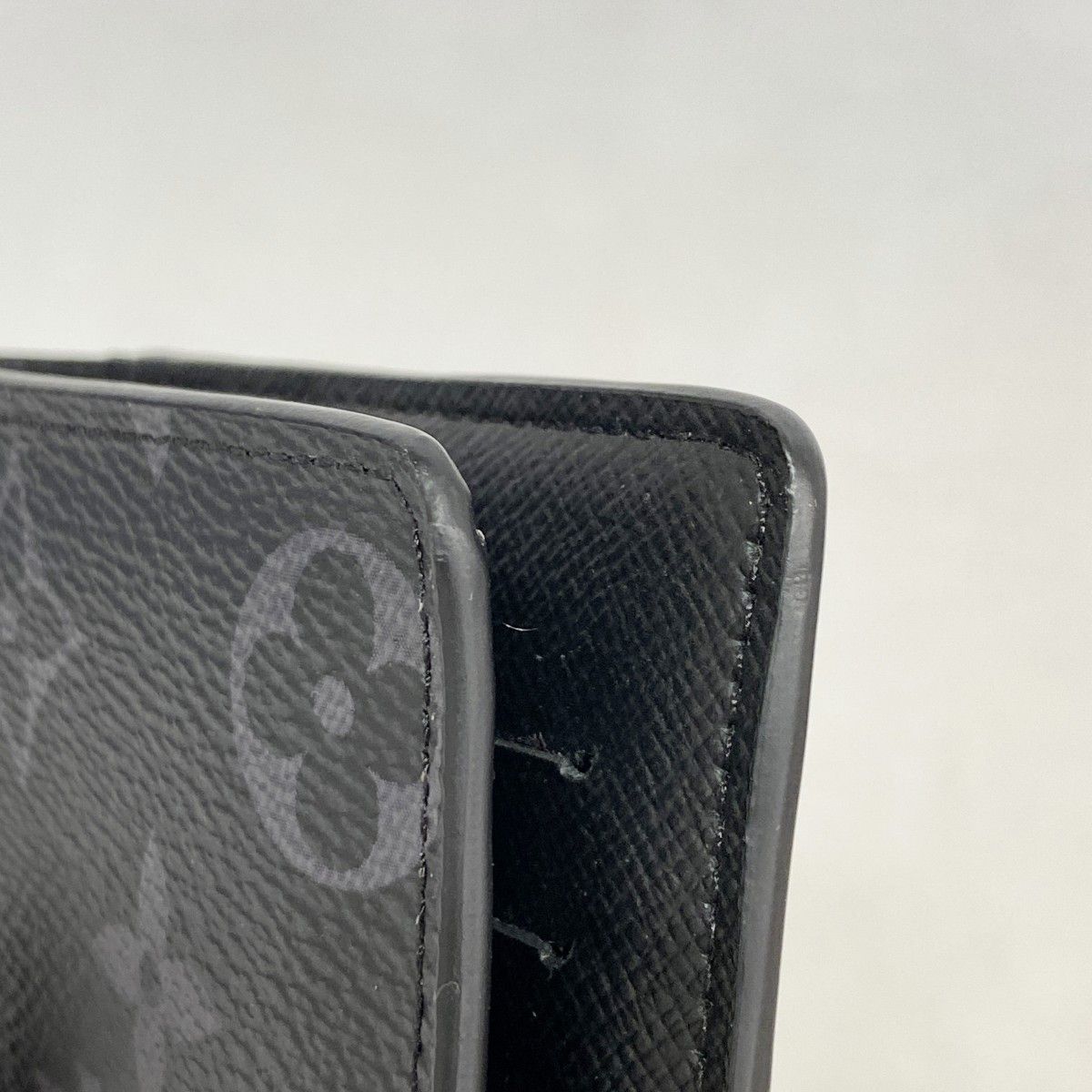 Louis Vuitton Wallet Monogram Eclipse Portefeuille Brazza Black — view 6