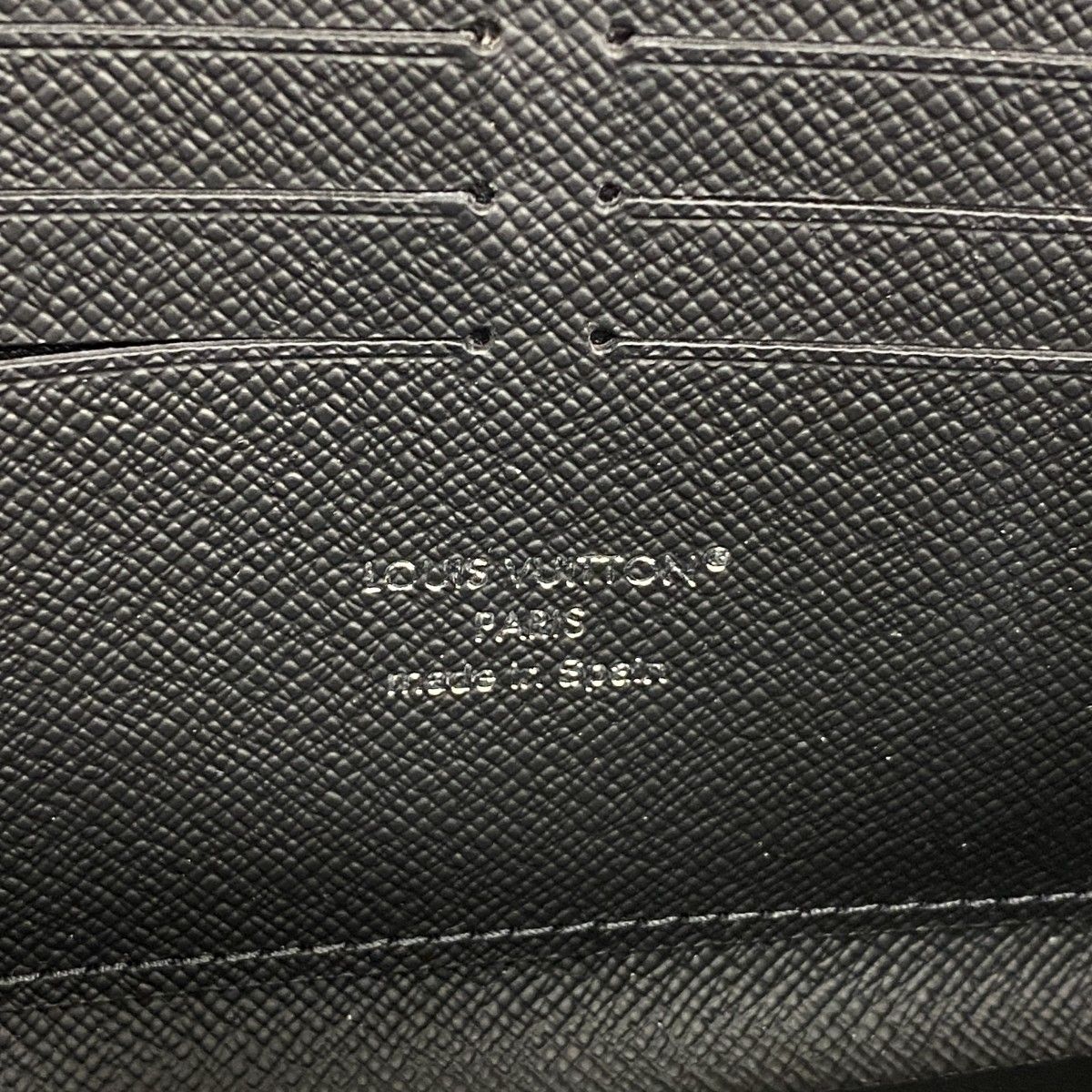 Louis Vuitton Wallet Damier Graphite Zippy Horizontal Black Gray — view 4