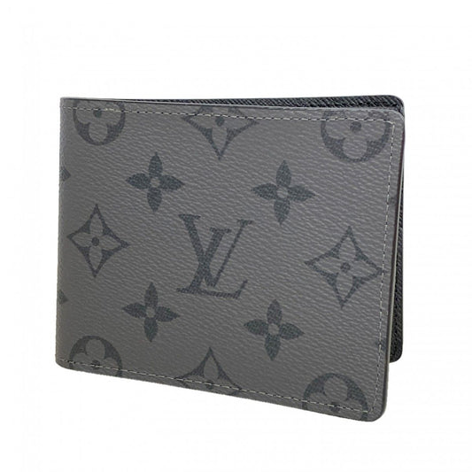 Louis Vuitton Wallet Monogram Eclipse Reverse Portefeuille Calf Gray