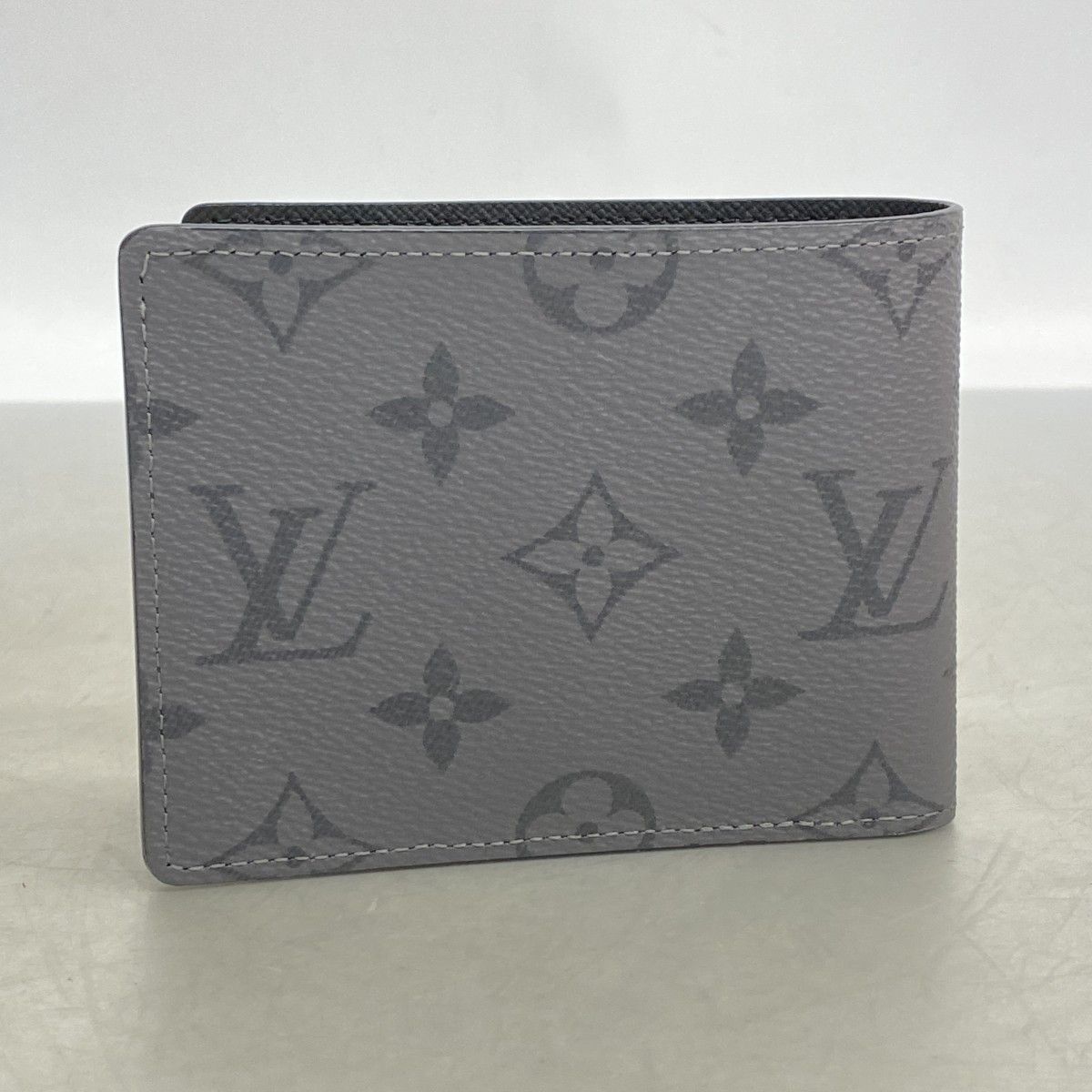 Louis Vuitton Wallet Monogram Eclipse Reverse Portefeuille Calf Gray — view 6