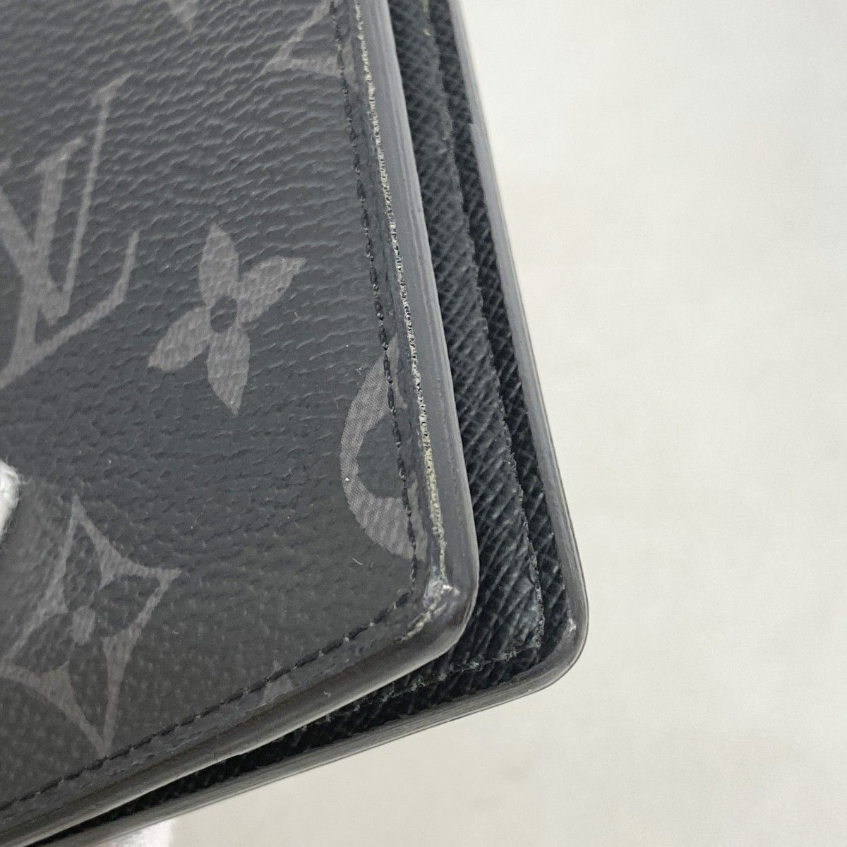 Louis Vuitton Card Case Monogram Eclipse Organizer de Poche Black — view 6