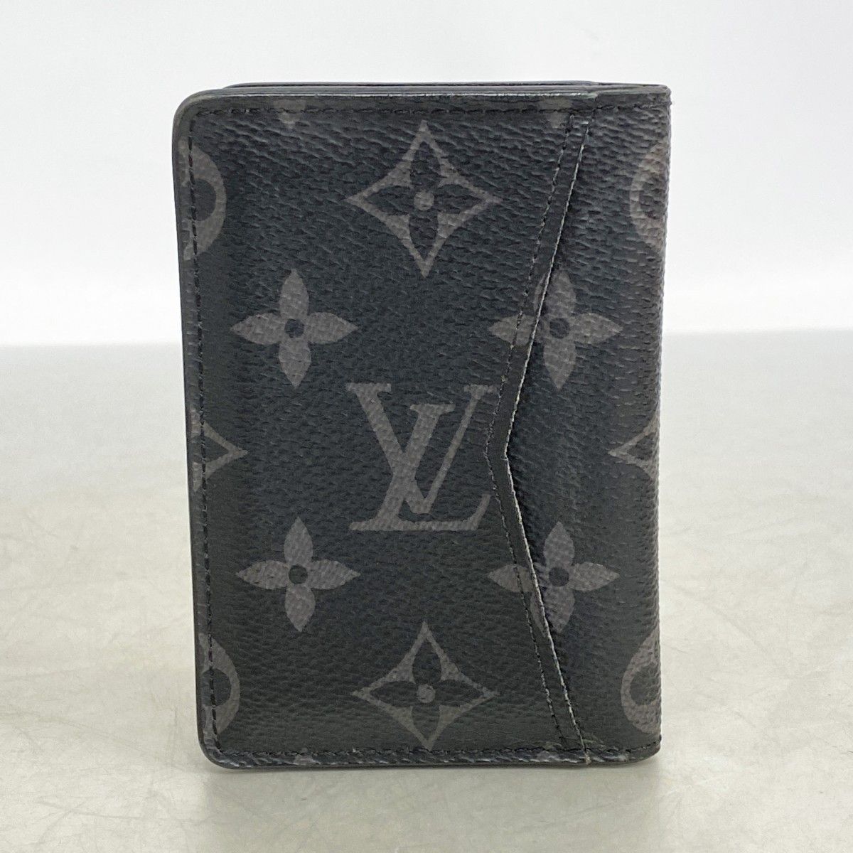 Louis Vuitton Card Case Monogram Eclipse Organizer de Poche Black — view 8