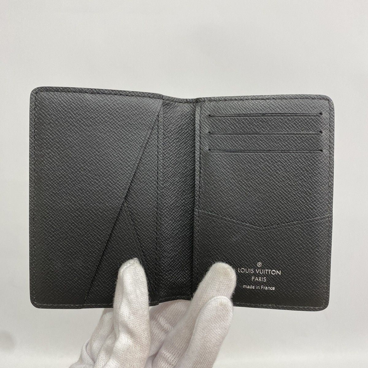 Louis Vuitton Card Case Monogram Eclipse Organizer de Poche Black — view 3