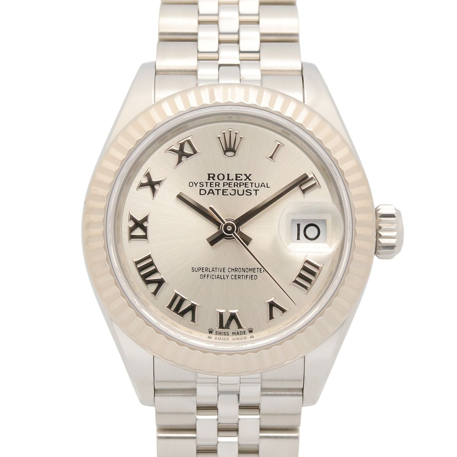 Rolex Watch Datejust WH RO White Gold Stainless Steel