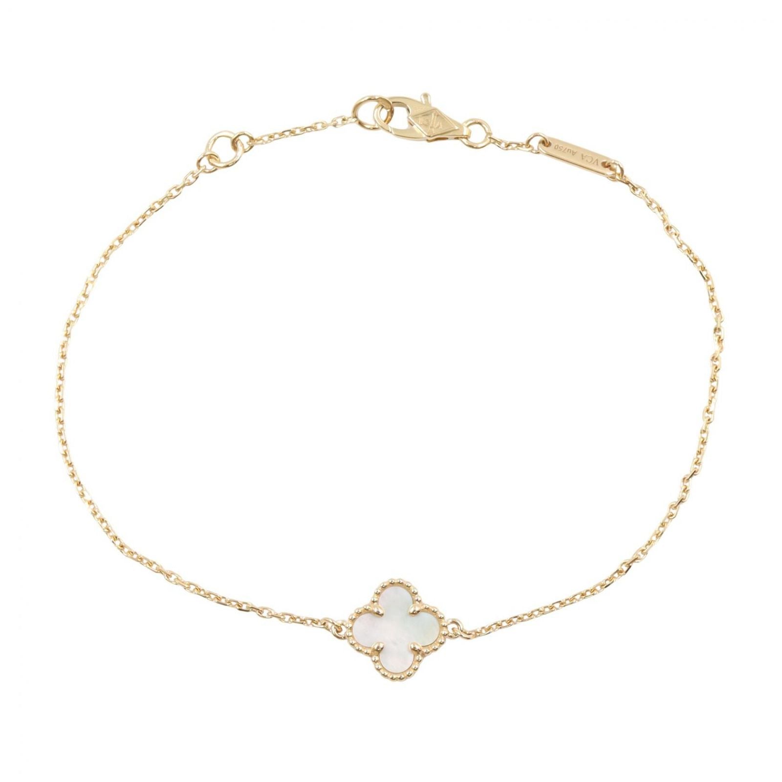 Van Cleef & Arpels Bracelet Sweet Alhambra Mother of Pearl 15.5 17 cm 18k