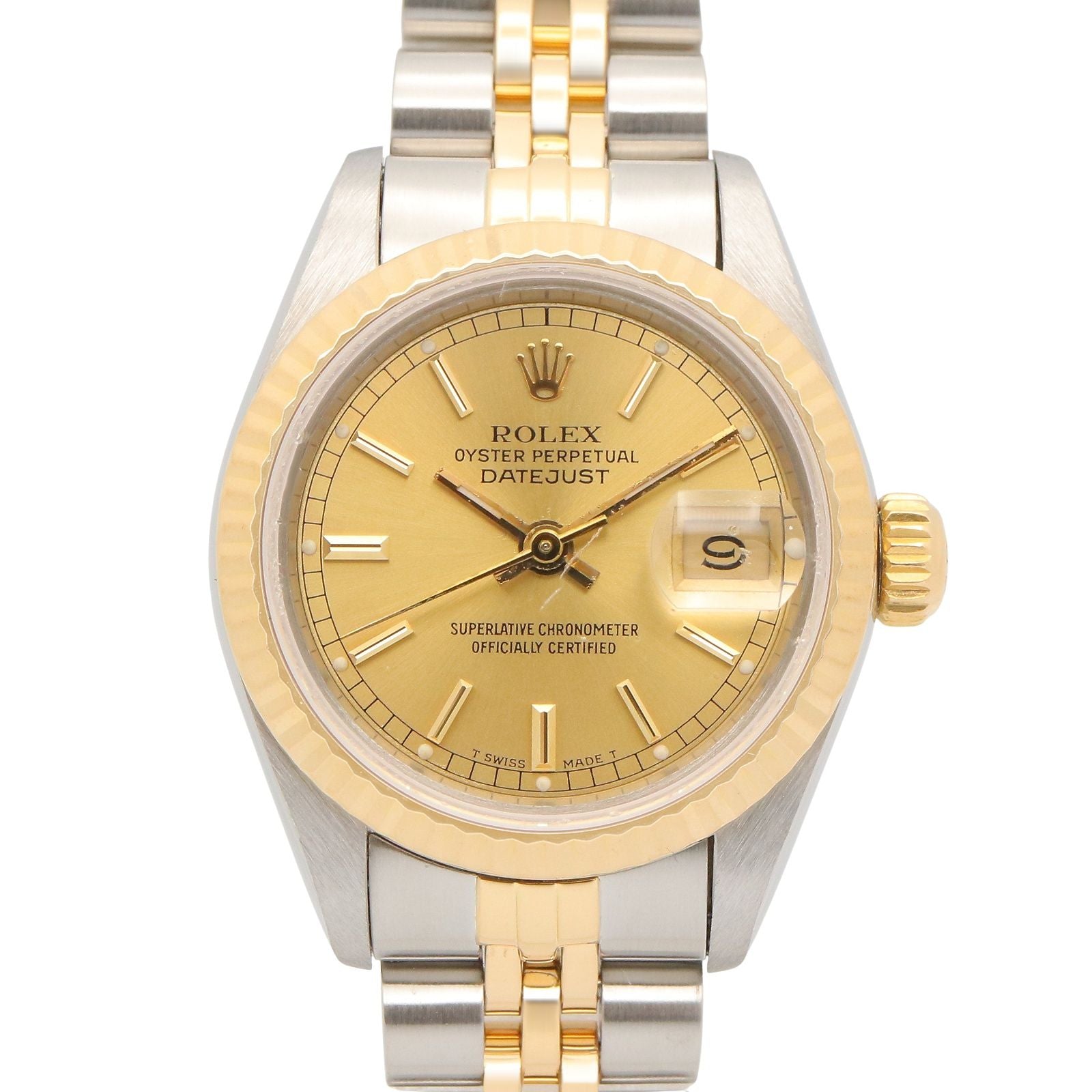 Rolex Datejust Number CH BA 18k Stainless Steel